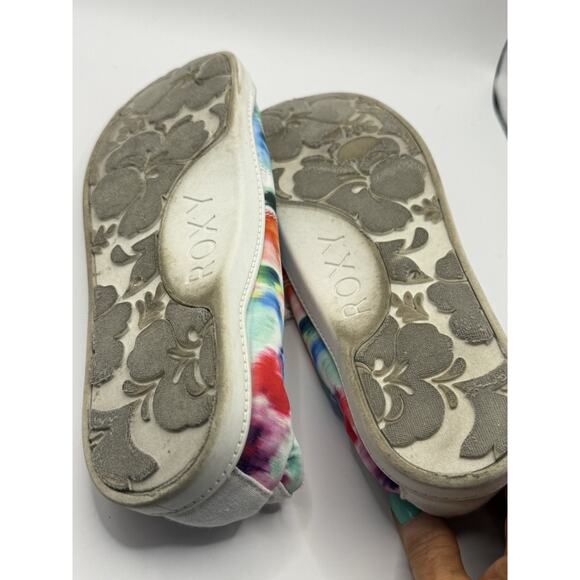 Roxy Bayshore III Slip-On Sneaker, Women's Size 7.5 - Multi Watercolor - Picture 10 of 10